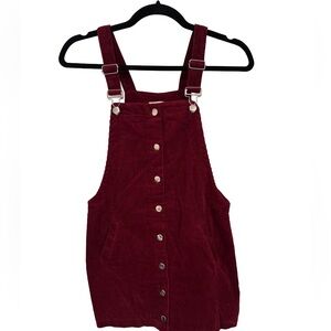 Mi Ami Burgundy Corduroy Dress